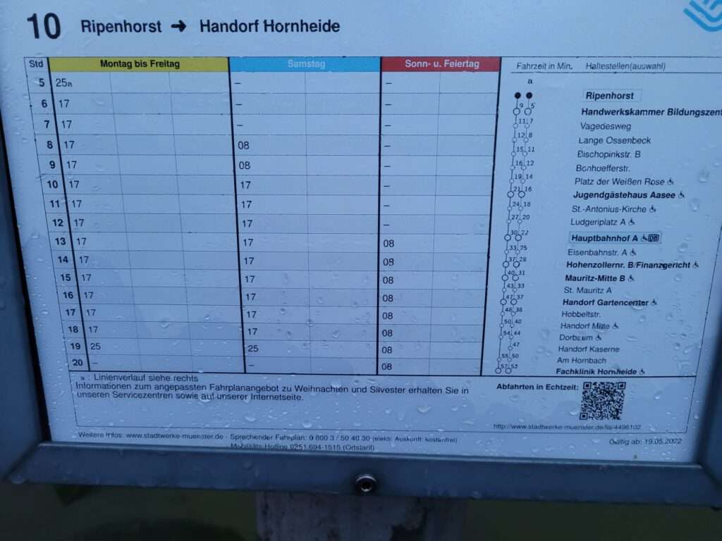 Buslinie 10 zur Heroldstr. 29